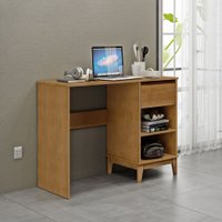 Mesa Escrivaninha 1 Gaveta Finestra Prata Freijo 2806F