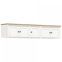 Maleiro 5 Portas Finestra Topazio Branco e Carvalho 9129BV