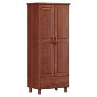 Guarda roupa 2 Portas 1 Gaveta Finestra Bronze Imbuia 1175T