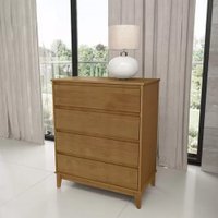 Cômoda 4 Gavetas Finestra Prata Freijo 2801F