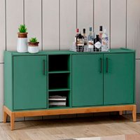 Balcão 3 Portas Finestra Milao Verde e Freijo 2914VEF