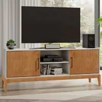Rack 2 Portas Finestra Milao Off White e Freijo 2917BF
