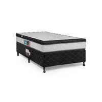 Cama Box + Colchão Castor Solteiro Montblanc One Face D45 96x203x52cm