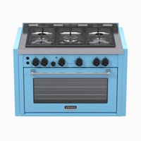 Fogao a Gas de Embutir 5 Bocas Venax Temis Azul