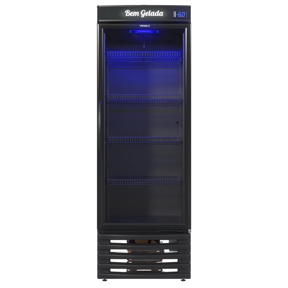 Geladeira/refrigerador 550 Litros 1 Porta Preto Blue Light - Venax - 220v