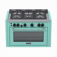 Fogao a Gas de Embutir 5 Bocas Venax Temis Verde