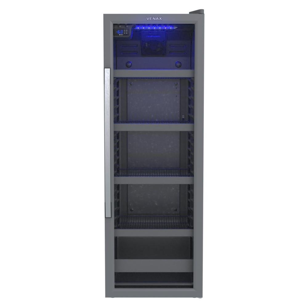 Geladeira/refrigerador 209 Litros 1 Porta Cinza Blue Light - Venax - 110v - Expvq200
