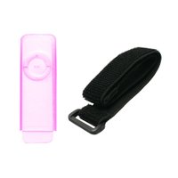 Estojo de silicone com braçadeira para iPod Shuffle  Transparente