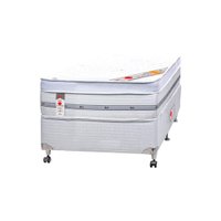 Cama Box + Colchão Castor Solteiro Niponpedic One Face Pocket 88x188x60cm