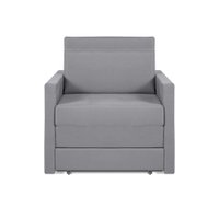 Sofá Cama Castor Solteiro Salerno Max Suede Cinza