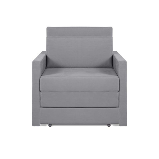 Sofá Cama Castor Solteiro Salerno Max Suede Cinza