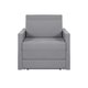Sofá Cama Castor Solteiro Salerno Max Suede Cinza