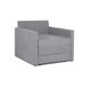 Sofá Cama Castor Solteiro Salerno Max Suede Cinza