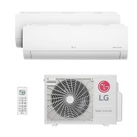 Ar Condicionado Multi Bi Split Inverter LG 2x12000 Btus Q/f 220V Monofásico A2UW18GFAC.AWGZBR