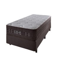 Cama Box Solteiro + Colchão Molas Ensacadas Orlando 88x188x67cm 603590