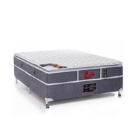 Cama Box + Colchão Castor Casal Super Luxo Light Stress One Face Pocket  333975