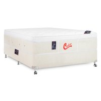 Cama Box + Colchão Castor Casal Vitagel Euro One Face Pocket 138x188x59cm 334044