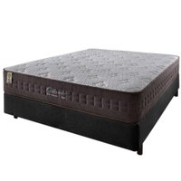 Cama Box Casal Preto + Colchão Molas Ensacadas Orlando 138x188x67cm 614665