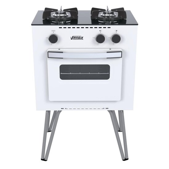 Fogao a Gas 2 Bocas Venax Mini Cook Branco