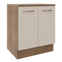 Balcão Armário de Cozinha 70 cm 2 Portas Rustic/Crema Agata Madesa