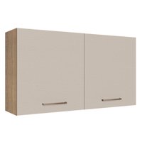 Armário de Cozinha Aéreo 120 cm 2 Portas Rustic/Crema Agata Madesa