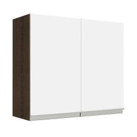 Armário de Cozinha Aéreo 70 cm 2 Portas Rustic/Branco Glamy Madesa