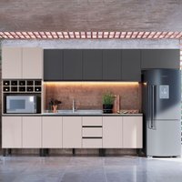 Cozinha Completa Araucária 14 Portas 3 Gavetas