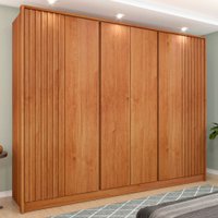 Guarda-Roupa Casal Barcelona 6 Portas 6 Gavetas Ripado