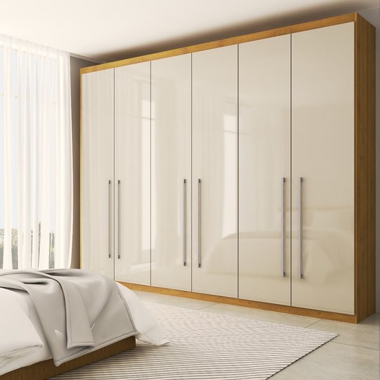 Guarda-Roupa Casal Luxe 2,70 Metros 6 Portas 6 Gavetas