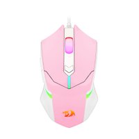 Mouse Gamer Redragon Centrophorus Bubblegum RGB Rosa e Branco