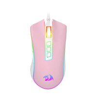 Mouse Gamer Redragon M711PW Cobra Bubblegum Rosa com Branco