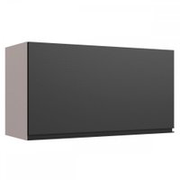 Armário Aéreo Cozinha 80 Cm 1 Porta Basculante Cinza