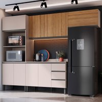 Cozinha Completa Jequitibá 9 Portas 3 Gavetas Bege