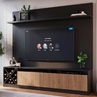 Estante para Tv até 50 Polegadas Roma 2 Portas Preto