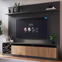 Estante para Tv até 50 Polegadas Roma 2 Portas Cinza