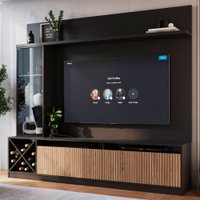 Estante para Tv até 60 Polegadas Capri 3 Portas Preto