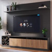 Estante para Tv até 60 Polegadas Trento 2 Portas Cinza