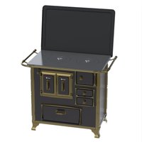Fogao a Lenha Venax GII n 1 Renaissance Preto SE