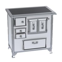 Fogao a Lenha Venax GII n 1 Sec XVIII Premium Branco Gab SD