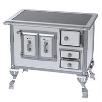 Fogao a Lenha Venax GII n 1 Sec XVIII Premium Branco SE