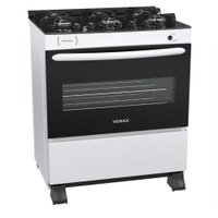 Fogao a Gas 6 Bocas Venax Picasso Vitreo Branco