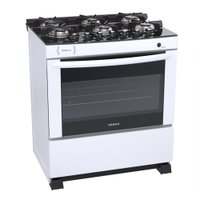 Fogao a Gas 6 Bocas Venax Delplus Vitreo BL Branco