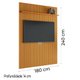 Painel para TV até 70 Polegadas 1,80x2,40m Ripado com Prateleira Arbo Cedro EDN