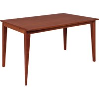 Mesa de Madeira Tramontina London Retangular 136 cm em Tauarí Amêndoa