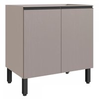 Armário de Cozinha 80 Cm 2 Portas 1 Prateleira Bege 613947
