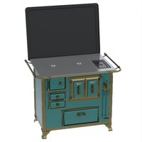 Fogao a Lenha Venax GII n 2 Renaissance Turquesa Cald SD