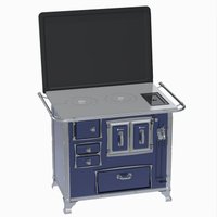 Fogao a Lenha Venax GII n 2 Sec XVIII Azul Gab Cald SD