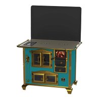 Fogao a Lenha Venax n 2 Imperador Vitreo Turquesa SE