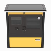 Fogao a Lenha Venax n 1 Le Corbusier Dupla Combustao Amarelo