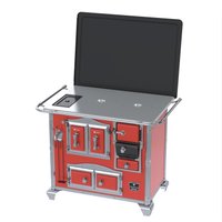 Fogao a Lenha Venax n 2 Imperador Chapa de Aluminio Vermelho SE